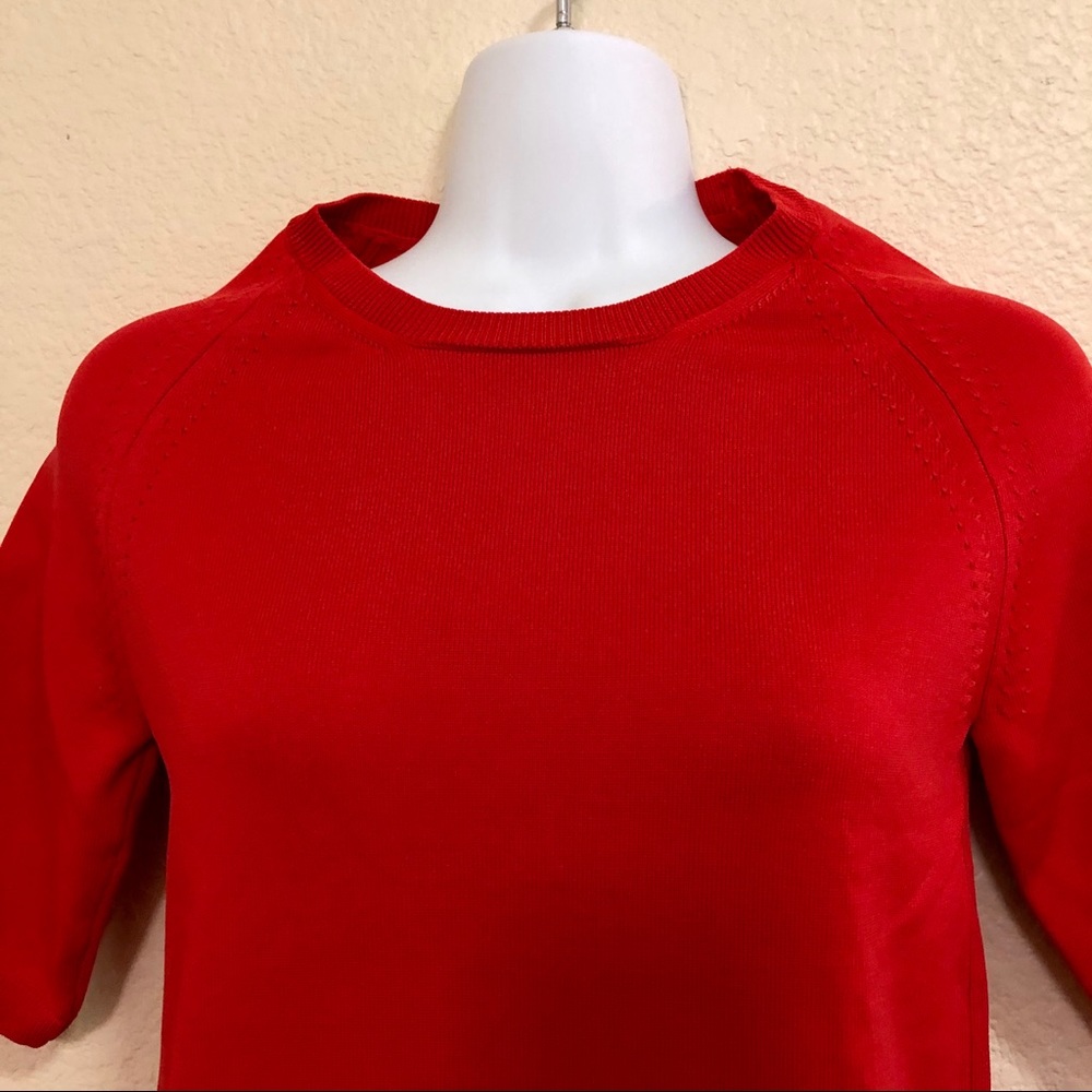 NWT Red bodycon sweater Sz S - Picture 4 of 7